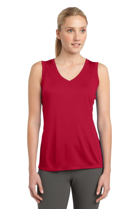Ladies Sleeveless PosiCharge Competitor V-Neck Tee