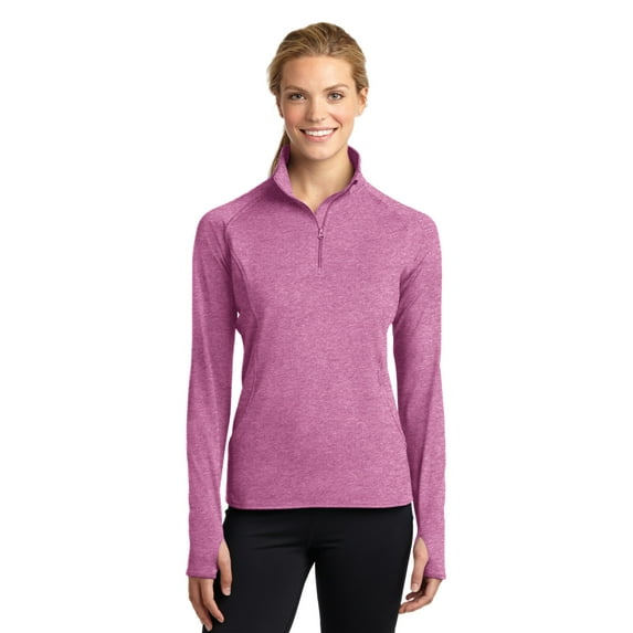 Sport-Tek Ladies Sport-Wick Stretch 1/2-Zip Pullover. LST850