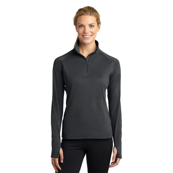 Sport-Tek ® Ladies Sport-Wick ® Stretch 1/2-Zip Pullover. LST850