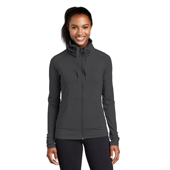 Sport-Tek Ladies Sport-Wick Stretch Full-Zip Jacket. LST852