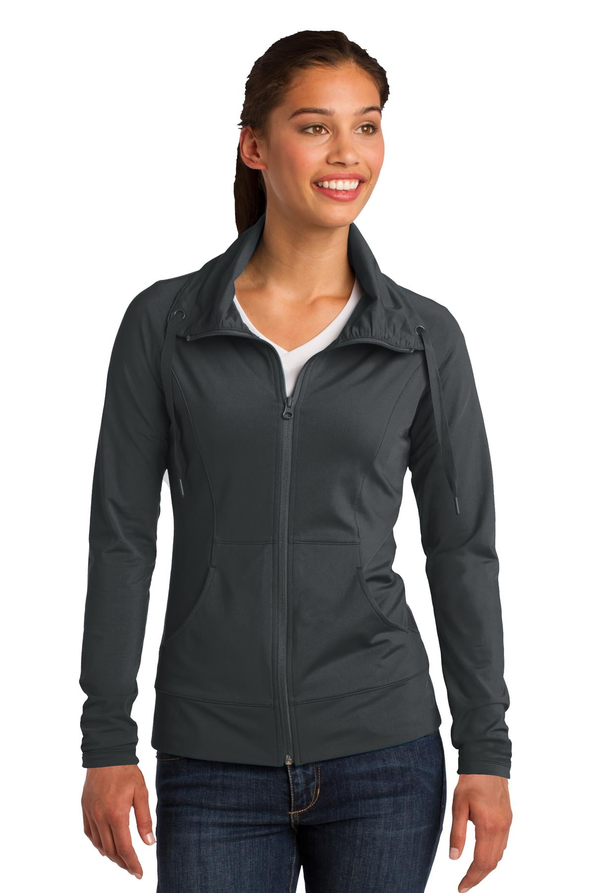 Sport-Tek Ladies Sport-Wick Stretch Full-Zip Jacket Sport-Tek Ladies Sport-Wick Stretch Full-Zip Jacket