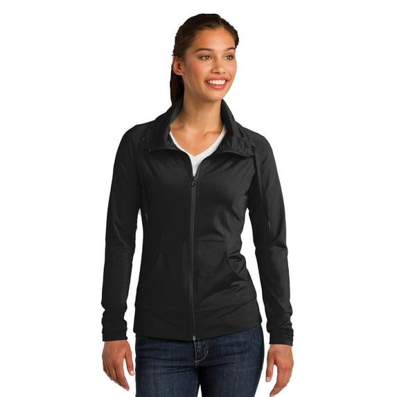 Sport-Tek Ladies Sport-Wick Stretch Full-Zip Jacket
