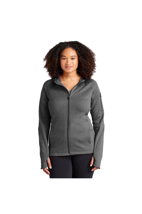 Ladies Tech Fleece Full-Zip Hooded Jacket. L248