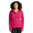 thumbnail image 1 of Sport-Tek Ladies Tech Fleece Full Zip Hooded Jacket-M (Pink Raspberry), 1 of 5