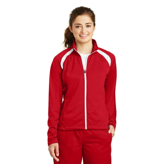 Sport-Tek Ladies Tricot Track Jacket. LST90