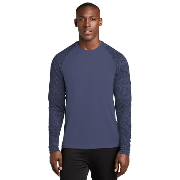 Sport-Tek Long Sleeve Digi Camo Tee. ST460LS