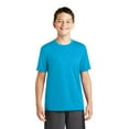 thumbnail image 1 of Sport-Tek Long Sleeve Fan Favorite V-Neck Tee (YST320) Atomic Blue, XL, 1 of 6