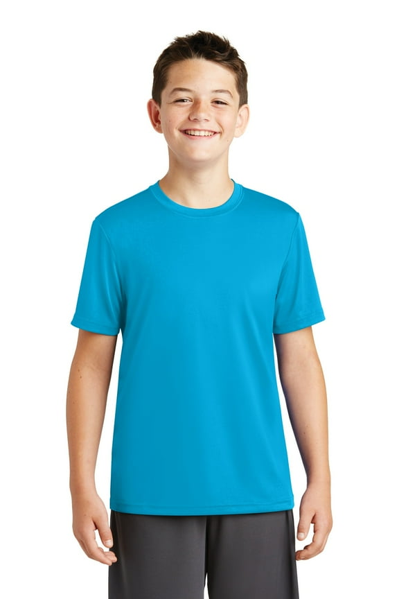 Long Sleeve Fan Favorite V-Neck Tee (YST320) Atomic Blue, XL
