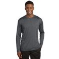 thumbnail image 1 of Sport-Tek Long Sleeve Heather Contender Tee. St360ls , ST360LS , Graphite Heather , XX-Large, 1 of 1