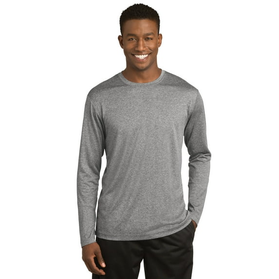 Sport-Tek Long Sleeve Heather Contender Tee St360ls - Vintage Heather - L