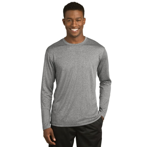 Sport-Tek Long Sleeve Heather Contender Tee St360ls - Vintage Heather - L