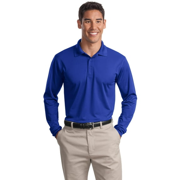 Sport-Tek Long Sleeve Micropique Sport-Wick Polo