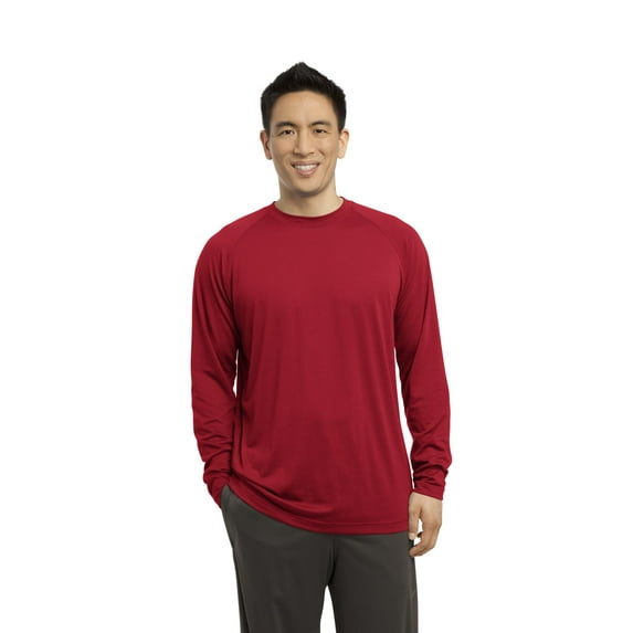 SPORT-TEK Mens Long Sleeve Ultimate Performance Crew