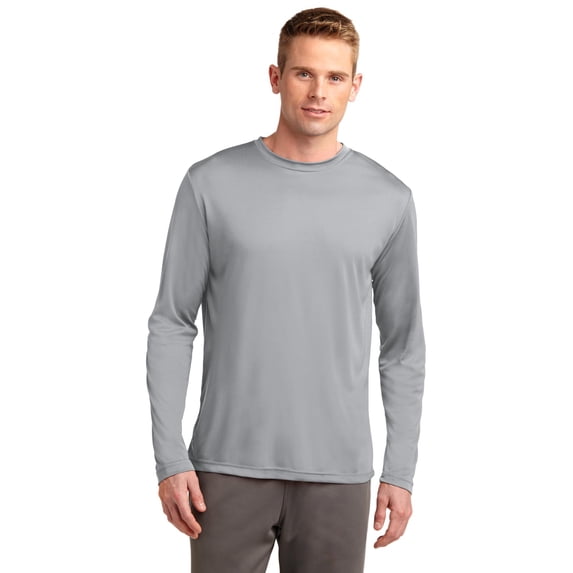 Sport-Tek Long Sleeve PosiCharge Competitor Tee-S (Silver)