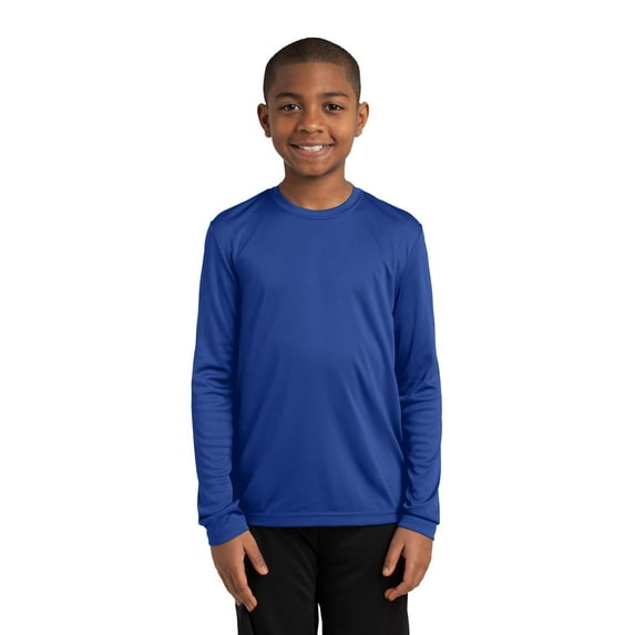Sport-Tek Long Sleeve Tee (YST350LS) True Royal, XS