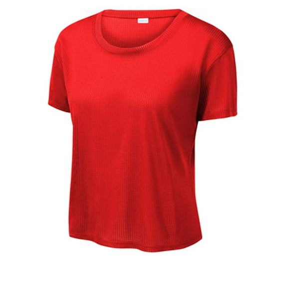 Sport-Tek Lst411 Ladies Posicharge Draft Crop Tee