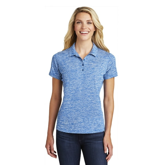 Sport-Tek Lst590 Ladies Posicharge Electric Heather Polo