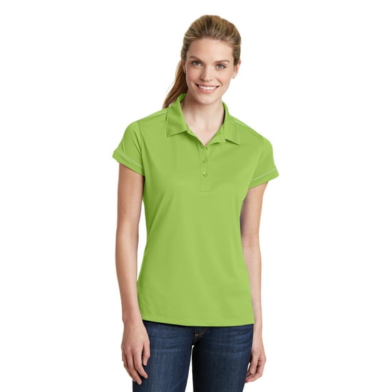 Sport-Tek Lst659 Ladies Contrast Stitch Micropique Sport-Wick Polo Shirt
