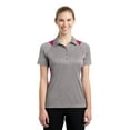 thumbnail image 1 of Sport-Tek Womens LST665 Sport Shirt Heather Colorblock Contender Polo, 1 of 6