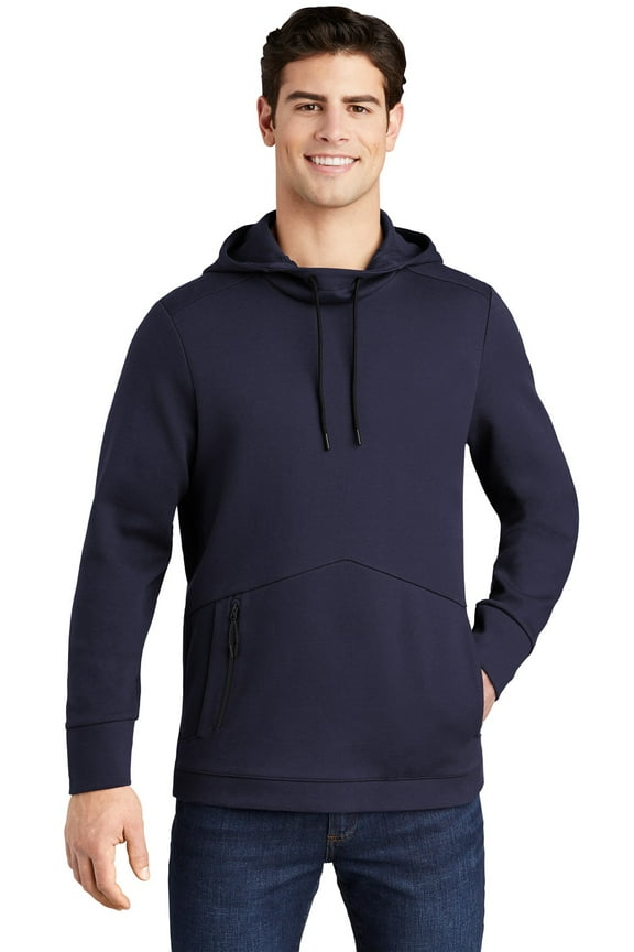 Sport Tek Male Cowl Neck Hooded Pullover St280 Navy Small