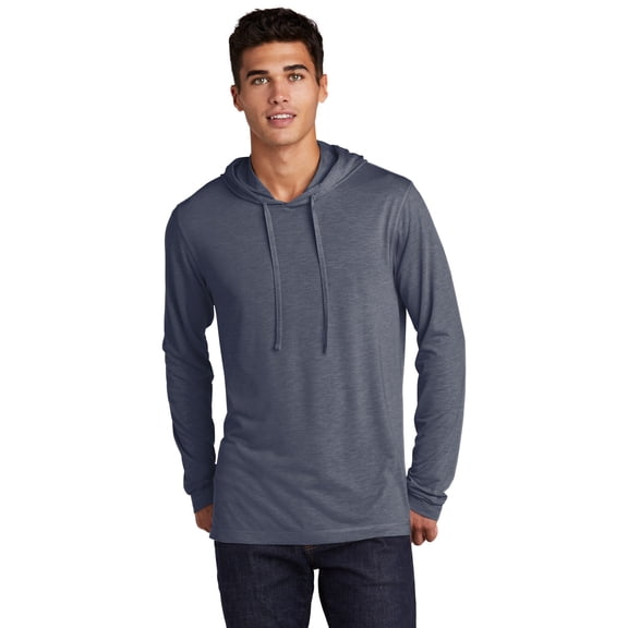 Sport Tek Male Cowl Neck Hoodie St406 True Navy Hthr Small