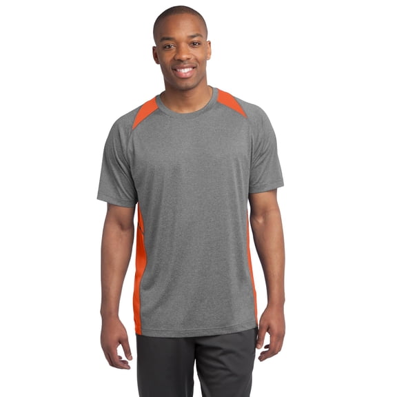 Sport-Tek Men's 100 Percent Polyester Colorblock Tee ST361