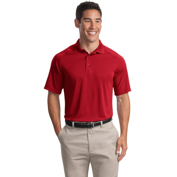 Sport-Tek Men's 100 Percent Polyester Dry Zone Raglan Polo. T475