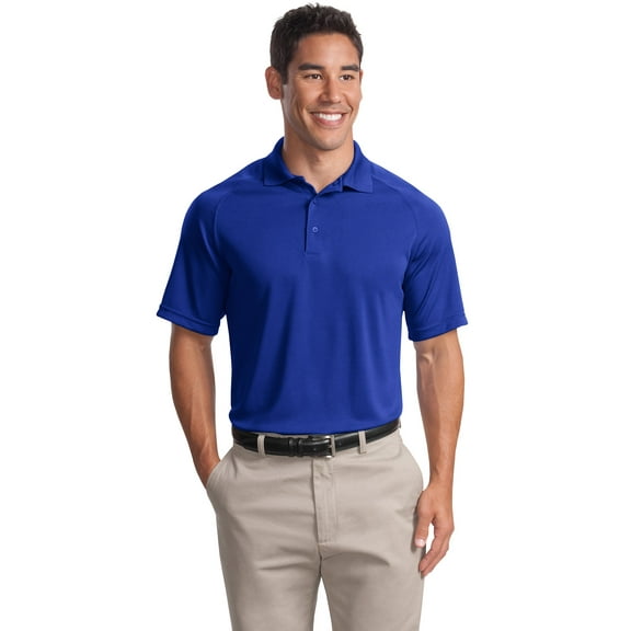 Sport-Tek Men's 100 Percent Polyester Dry Zone Raglan Polo. T475