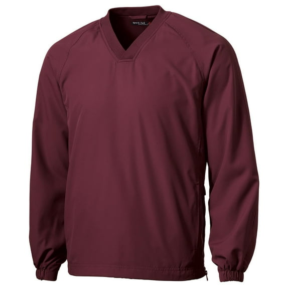 Sport-Tek Men's Big And Tall Breathable V-Neck Wind Shirt