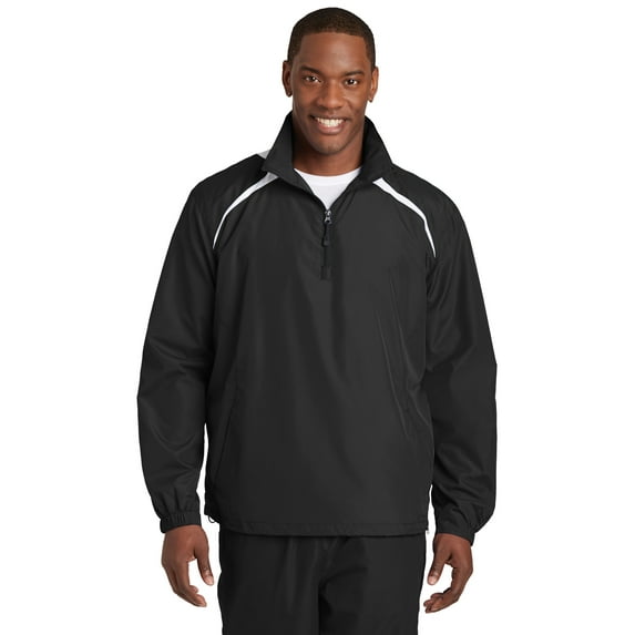 Sport-Tek JST75 1/2-Zip Wind Shirt, Mens Athletic Jackets
