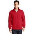 thumbnail image 1 of Sport-Tek Men's Colorfast 1/4-Zip Waistband Sweatshirt, 1 of 3