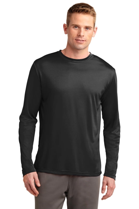Men's Comfort Long Sleeve Competitor T-Shirt_Black_Small