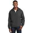 thumbnail image 1 of Sport-Tek Men's Hooded Raglan Jacket - JST73, 1 of 1