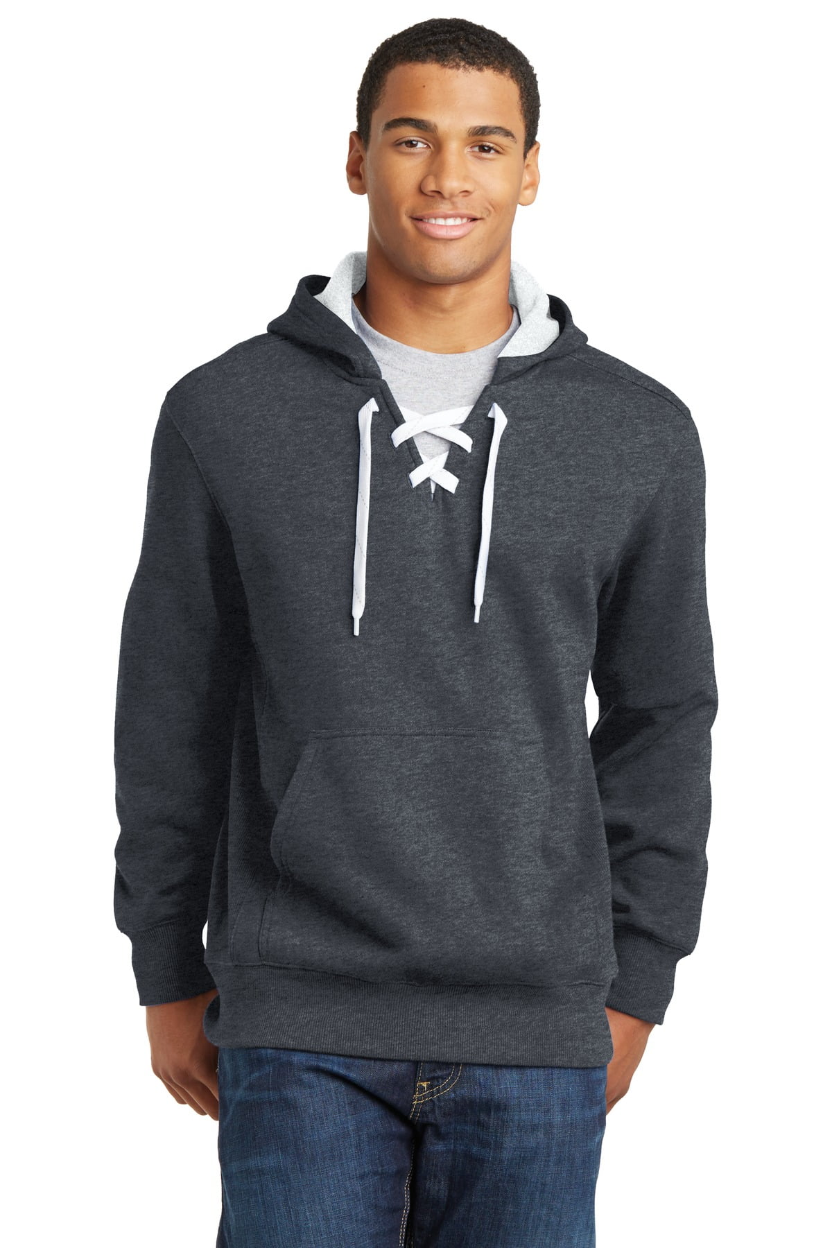 Hoodie with lace 2025 up front