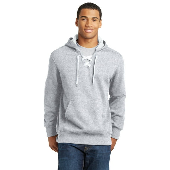 Sport Tek Men s Lace Up Pullover Hooded Sweatshirt