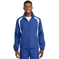 thumbnail image 1 of Sport-Tek Men's Lightweight Colorblock Raglan Jacket, 1 of 6