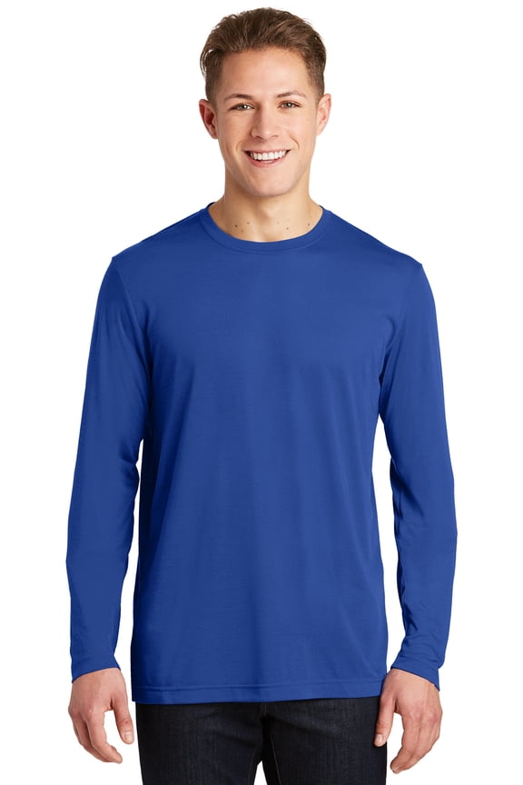 Sport Tek Men's Long Sleeve Competitor Cotton Touch Tee,True Royal,4XL