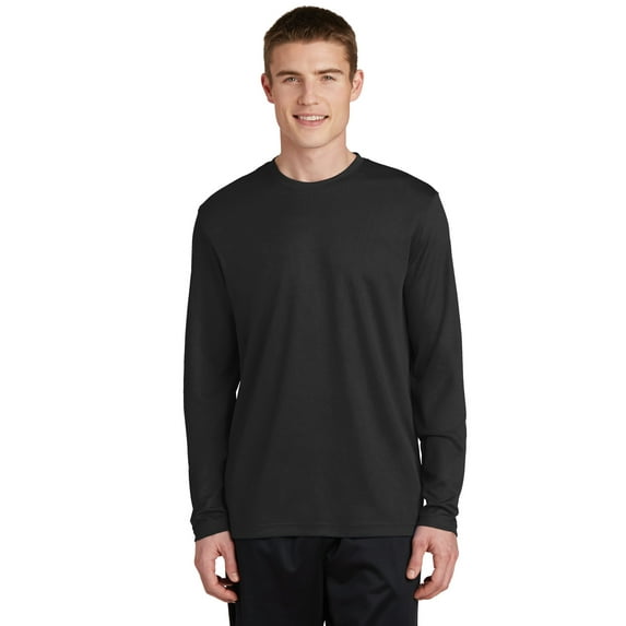 Sport-Tek Men's Long Sleeve Tee_Black_S