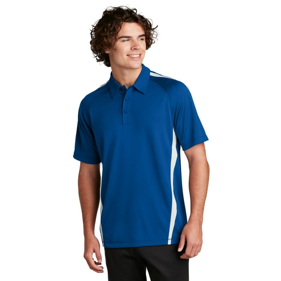 Sport-Tek ST685 PosiCharge Micro-Mesh Colorblock Polo, Mens Polo Shirts