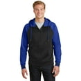 thumbnail image 1 of Sport-Tek Men's New Polyester Front Pockets Full Zip Hooded Fleece Jacket, 1 of 3