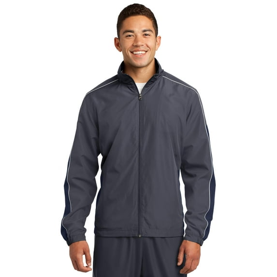 Sport-Tek Men's Piped Colorblock Wind Jacket. JST61