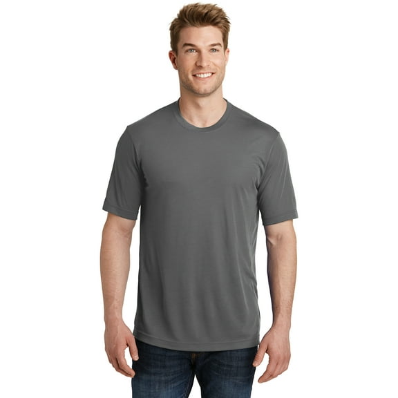 Sport Tek Men's PosiCharge Competitor Cotton Touch Tee, Dark Smoke Grey, 2XL