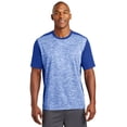 thumbnail image 1 of Sport-Tek Men's PosiCharge Electric Heather Colorblock Tee. ST395, 1 of 2