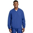 thumbnail image 1 of Sport-Tek Men's Rib Knit V-Neck Collar Soft Raglan Wind Shirt, 1 of 4