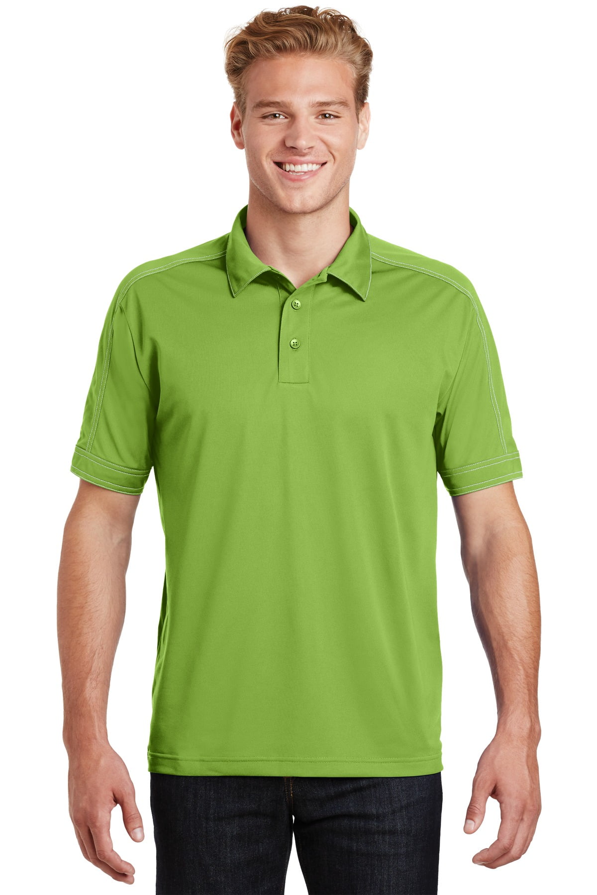 Sport-Tek Men's Short Sleeve Contrast Stitch Micropique Sport-Wick Polo - ST659