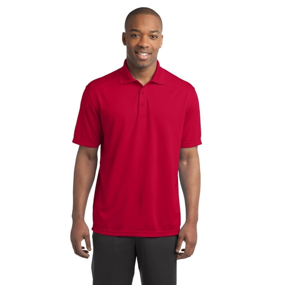 Sport-Tek Men's Short Sleeve Neck Taping Micro-Mesh Polo. ST680