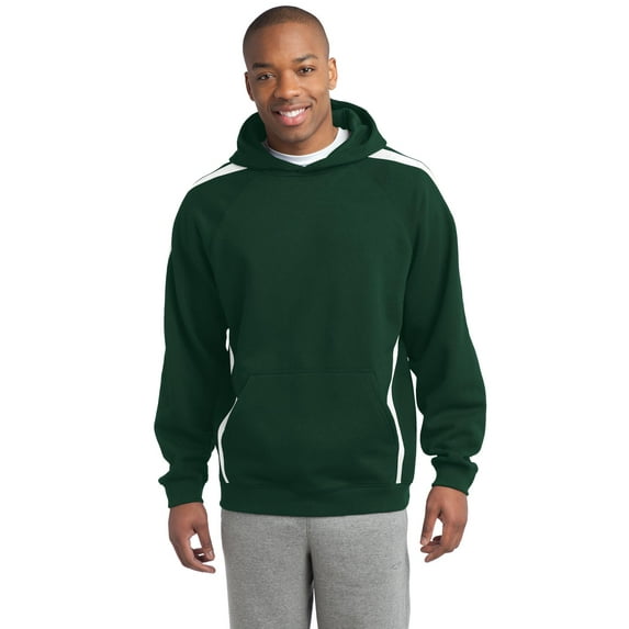 Sport-Tek Men's Sleeve Stripe Pullover Hooded Sweatshirt. ST265
