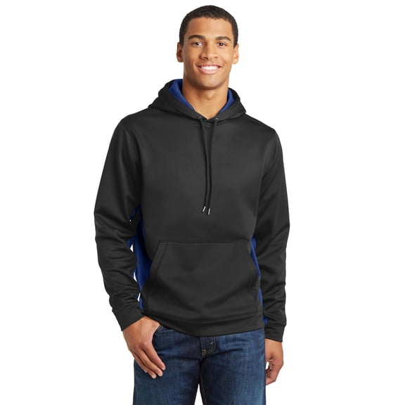 Sport-Tek Men's Sport-Wick CamoHex Fleece Hooded Pullover