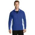 thumbnail image 1 of Sport-Tek ST854 Sport-Wick Stretch Contrast 1/2-Zip Pullover, Mens Pullover Hoodies and Sweatshirts, 1 of 4