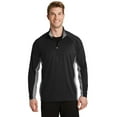thumbnail image 1 of Sport Tek Men's Stretch Contrast 1/2-Zip Pullover, 1 of 4